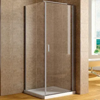 Душевой уголок Aquanet Cinetic AE12-N-80H190U-CT + AE12-F-90H190U-CT 254232 80x90 см стекло прозрачное профиль хром